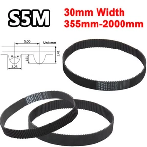 S5M Closed Loop Synchronous Belt 5mm Pitch 30mm Width Timing Belt 355mm - 2000mm - Picture 1 of 10