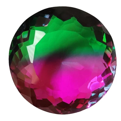 AAA+ Large Tourmaline 89.30 Ct. Bi-Color Round Cut Loose Gemstone Gift for Women - Image 1 of 4