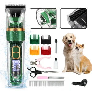 Tierhaarschneider Profi Schermaschine Leise Akku Rasier Trimmer für Hunde Katze - Bild 1 von 10