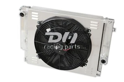 Radiador de aluminio + cubierta + ventilador de 16" para BMW E36 1992-1998 serie 3 323 325 328 M3 MT Foto 1 de 4