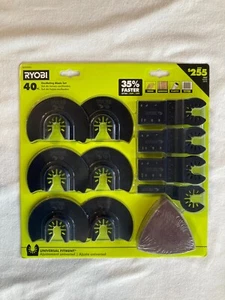 Ryobi A244001 Oscillating Multi-Tool Blade Set, 40 Piece - Picture 1 of 4