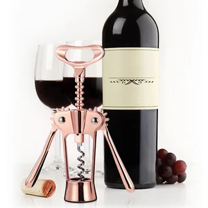 Pesante apribottiglie vino stile antico vintage per sughero e tappo oro - Foto 1 di 12