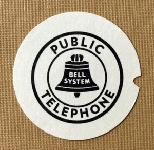 Public Telephone Bell System Rotary Phone Dial Card Insert - Picture 1 of 11