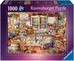 Ravensburger All Seasons Flower Shop 1000 Piece Jigsaw Puzzle Colorful Botanical - Picture 1 of 3