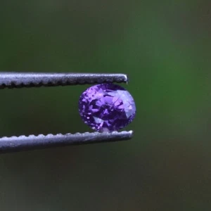 0,33 ct lila Saphir natürlicher unbeheizter makelloser Reinheit srilankischer Edelstein - Bild 1 von 5
