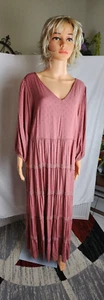 Aveology, dress, boho, lagenlook, lacy, size 20, maxi, tufted, crochet - Picture 1 of 24