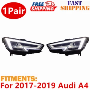 1 par de faros proyectores DRL completos LED para Audi A4 2017-2019 actualización - Imagen 1 de 7