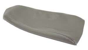 Fits 11-17 Ford Edge Gray Real Leather Center Console Lid Armrest Cover - Bild 1 von 2