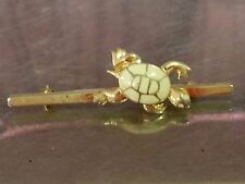 Turtle tie clip - Gold Colored - Monet