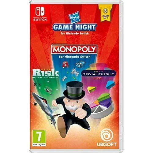 Hasbro Game Night for Nintendo Switch MONOPOLY - RISK - TRIVIAL PURSUIT  - Image 1 of 1
