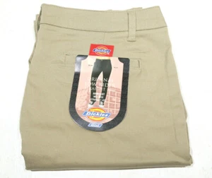 NEW Dickies Girls Khaki HH8745T Pants Size 13 - Picture 1 of 8