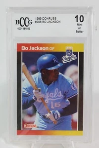 1989 Donruss Bo Jackson #208🔥Graded BCCG MINT 10🔥Kansas City Royals - Picture 1 of 2