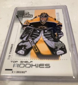 2002-03 UPPER DECK TOP SHELF ROOKIES #91 TIM THOMAS BOSTON BRUINS RC