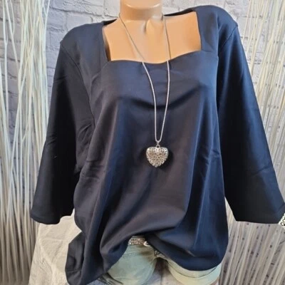 Bluse Shirt Tunika Tom Tailor Marine blau 3/4 Ärmel 44 Bis 54 Damen (996) NEU - Bild 1 von 4