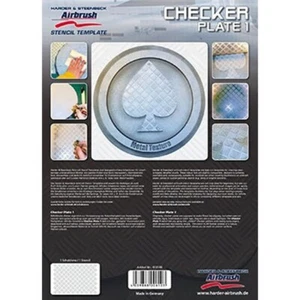 Airbrush Checker Plate 1 plantilla estructura metálica 410148 Harder y Steenbeck - Imagen 1 de 1
