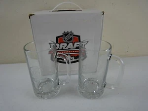 2014 NHL Draft Philadelphia Flyers Hockey Team Glass Tankards, Beer Mugs NEW - Picture 1 of 5