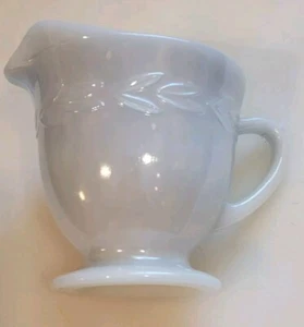 Vintage Fire King Ovenware Gray Grey Luster LAUREL LEAF Creamer - Picture 1 of 4