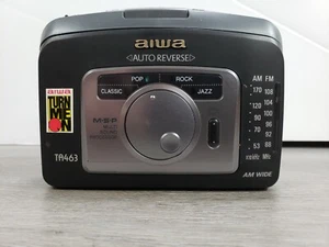 Aiwa HS-TA463W Portable Cassette Tape Player/AM-FM Radio PARTS ONLY NOT WORKING - Picture 1 of 6