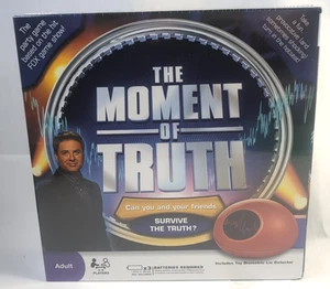 Rare New Sealed: The Moment Of Truth FOX Party Game With Biometric Lie Detector - Picture 1 of 7