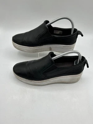 TOMS Tristan Zapatilla Deportiva Plataforma Para Mujer Talla 7.5 Cuero Negro Zapatos Informales Foto 1 de 4
