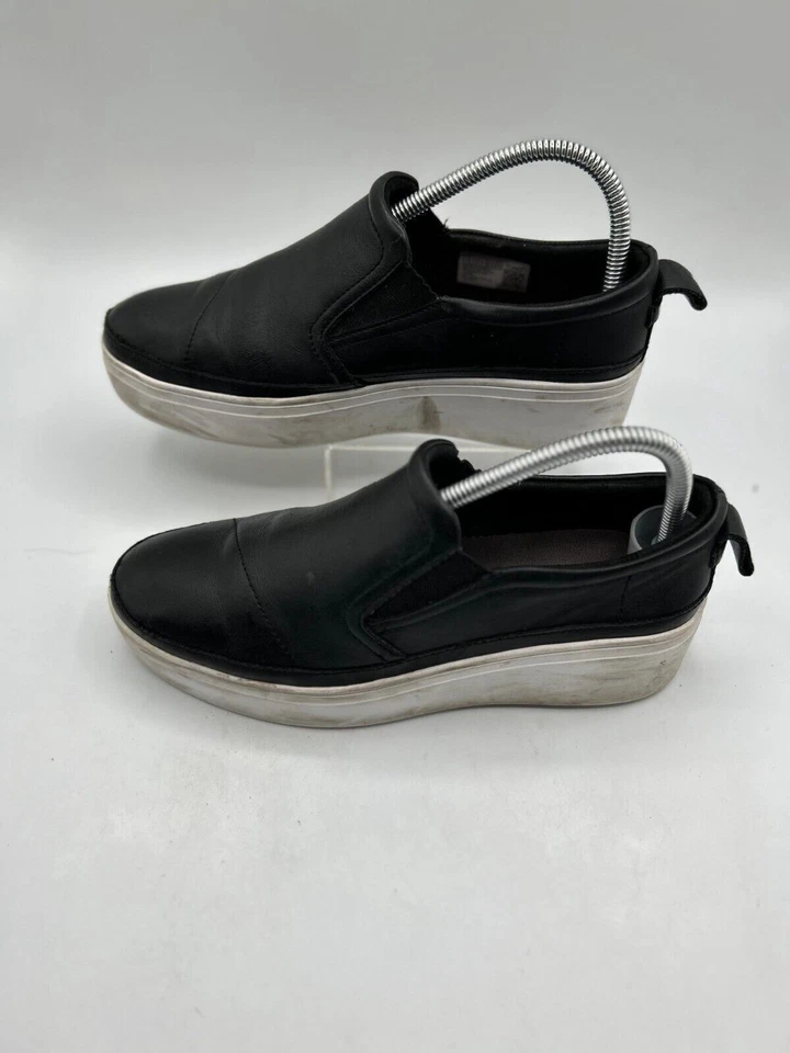 TOMS Tristan Zapatilla Deportiva Plataforma Para Mujer Talla 7.5 Cuero Negro Zapatos Informales Foto 1 de 4