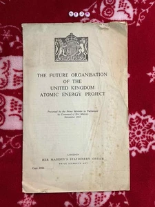 Vintage ATOMIC ENERGY PROJECT 1953 GOVERNMENT REPORT - Picture 1 of 3