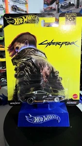 2025 HW HOT WHEELS POP CULTURE PREMIUM CASE M QUADRA TUBRO-R V-TECH CYBERPUNK - Picture 1 of 3