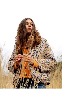 Barbour Printed Reversible Apia Ladies Quilt Jacket - Eternal Ink/Light Trench 8 - Picture 1 of 7