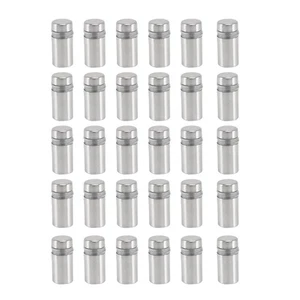 30 Stück 12 x 22mm Edelstahl Abstandshalter Glashalter Schilderbefestigung K5Z6 - Bild 1 von 10