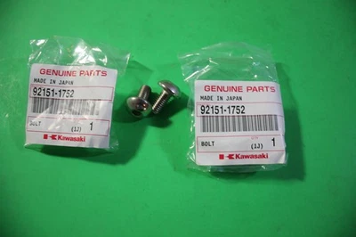 Nuevo de Lote Antiguo Original Kawasaki QTY2 Tornillo de Enchufe Ninja H2R Zx1000 OEM # 92151-1752 Foto 1 de 3