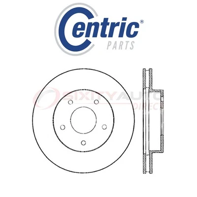 Centric Drilled & Slotted Disc Brake Rotor for 1978-1981 Pontiac Firebird ru - Image 1 of 4