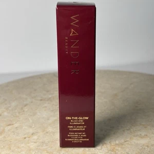 WANDER BEAUTY/ON-THE-GLOW BLUSH AND ILLUMINATOR/ Coral Rose And Nude Glow - Picture 1 of 3