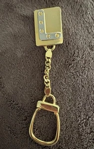 VINTAGE SCHLÜSSELANHÄNGER "L" Gold Metall Original Glänzend - Bild 1 von 9