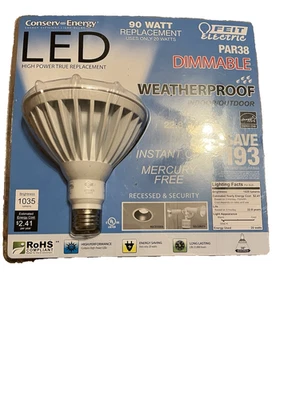 Feit Eletric Led Dimmable 90Watt Replacement Bulb New - Image 1 of 2