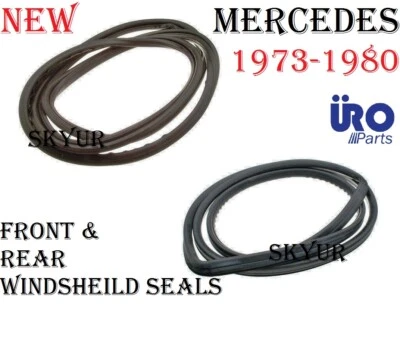 Juego de juntas de parabrisas delantero y trasero 1973-1980 MERCEDES W116 280S 450SE 300SD URO Foto 1 de 4