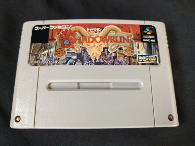 Used Data East 1993 Shadowrun Nintendo Super Famicom SNES FC