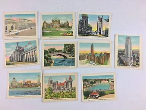 10 Vintage Travel Souvenir Views - TORONTO Canada Tourist Locations - Picture 1 of 1