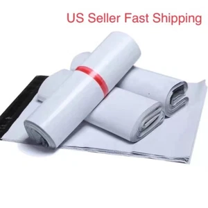 Poly Mailers Shipping Envelope Plastic Sealing Envelope Storage Bags White Color - Picture 1 of 20