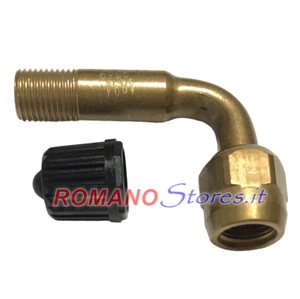 PROLUNGA CICLO/MOTO CURVA 90° VALVOLA AMERICA SCHRADER - Picture 1 of 3