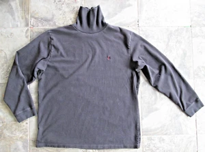 POLO Ralph Lauren Vintage Men's XXL Shirt Turtleneck Black Pullover 100% Cotton - Picture 1 of 16