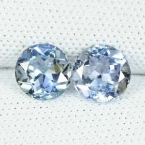 1.58 cts Best Grade Lustrous UNHEATED" Natural Tanzanite Gemstone - 6 mm Round - Picture 1 of 3