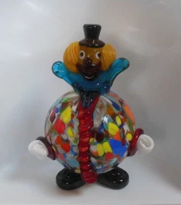 Murano Glass Clown Colorful - Picture 1 of 4