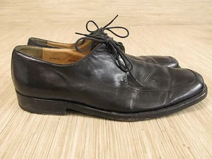 Bruno Magli Bishop schwarze Leder Oxford-Schuhe Herren Größe 10 M Schnürschuhe italienisch  - Bild 1 von 7