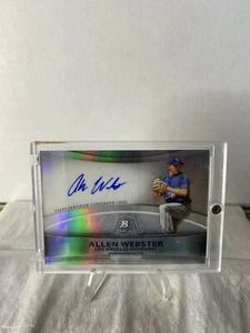 2010 Bowman Platinum Prospect Auto Refractor #AWE Allen Webster MLB - Picture 1 of 2