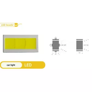 10pcs 30W high power led lamp beads 6500K Cold white Car daytime running light - Picture 1 of 1