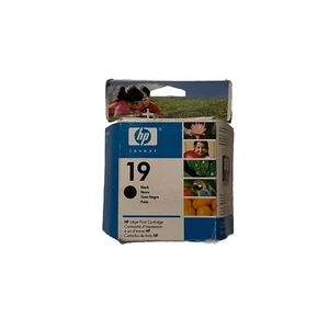 OEM HP 19 Black Ink Cartridge C6628A Genuine Expired 2007 New Old Stock Seal Box - Picture 1 of 1