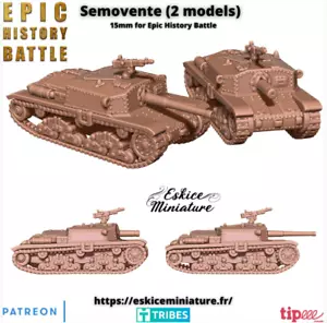 15mm WW2 Italian Semovente Tank - Picture 1 of 1