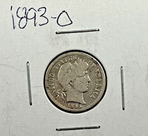 1893-O Barber Dime : Good + Details - Picture 1 of 2