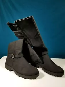 New in Box Olivia Miller Womens Knee High Boots Size 11 US - Black - Picture 1 of 10