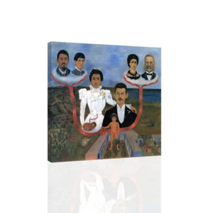 Frida Kahlo - My Grandparents, My Parents, And I - CANVAS or PRINT WALL ART - Picture 1 of 2